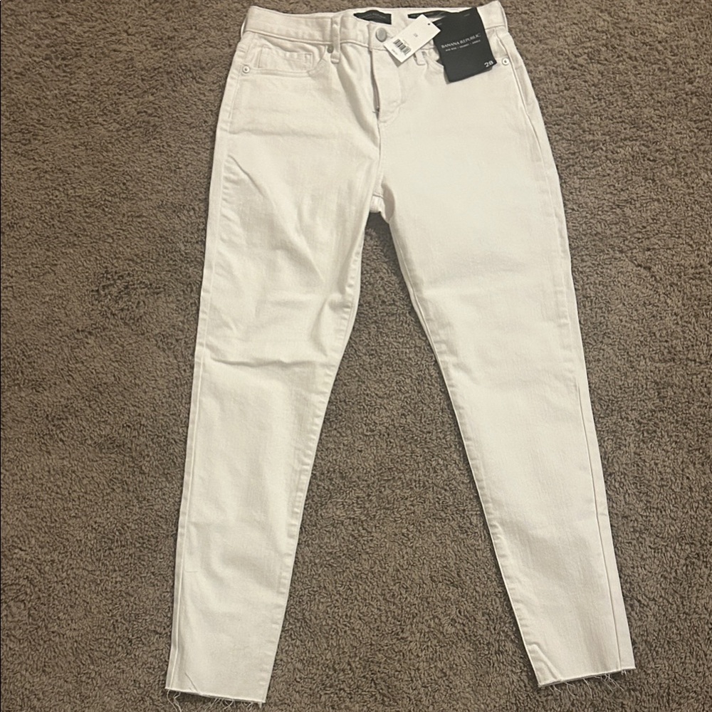 Banana Republic Women's Off-White Skinny Jeans